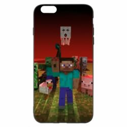 Чехол для iPhone 6 Plus/6S Plus Minecraft heroes - PrintSalon
