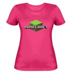 Женская футболка Minecraft Land - PrintSalon