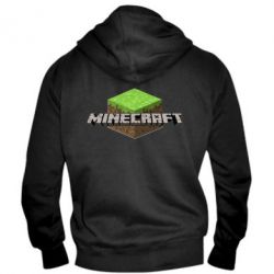 Мужское худи на молнии Minecraft Land - PrintSalon
