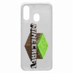 Чехол для Samsung A40 Minecraft Land - PrintSalon