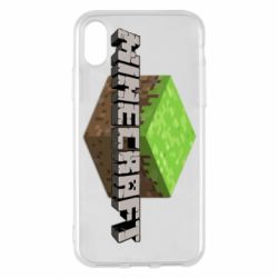 Чехол для iPhone X/Xs Minecraft Land - PrintSalon