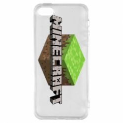 Чехол для iPhone5/5S/SE Minecraft Land - PrintSalon