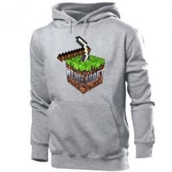 Мужское худи Minecraft Logo Сube