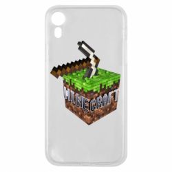 Чохол для iPhone XR Minecraft Logo Сube - PrintSalon