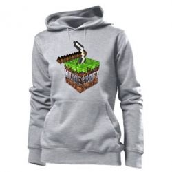 Худі жіноче Minecraft Logo Сube - PrintSalon