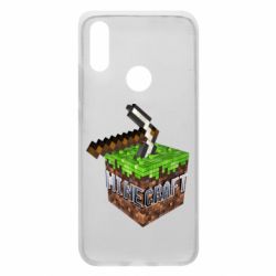 Чохол для Xiaomi Redmi 7 Minecraft Logo Сube - PrintSalon