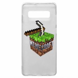 Чохол для Samsung S10+ Minecraft Logo Сube - PrintSalon
