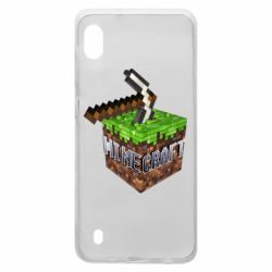 Чохол для Samsung A10 Minecraft Logo Сube - PrintSalon