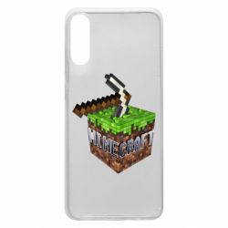 Чохол для Samsung A70 Minecraft Logo Сube - PrintSalon