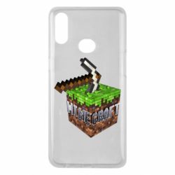 Чохол для Samsung A10s Minecraft Logo Сube - PrintSalon