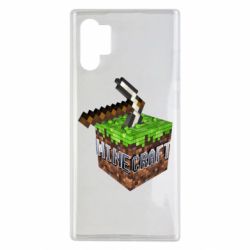Чохол для Samsung Note 10 Plus Minecraft Logo Сube - PrintSalon