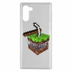 Чохол для Samsung Note 10 Minecraft Logo Сube - PrintSalon