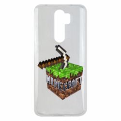 Чохол для Xiaomi Redmi Note 8 Pro Minecraft Logo Сube - PrintSalon