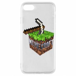 Чохол для iPhone SE 2020 Minecraft Logo Сube - PrintSalon