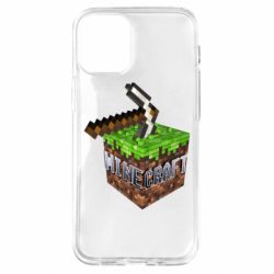 Чохол для iPhone 12 mini Minecraft Logo Сube - PrintSalon