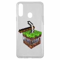 Чохол для Samsung A20s Minecraft Logo Сube - PrintSalon