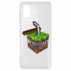 Чохол для Samsung A41 Minecraft Logo Сube - PrintSalon