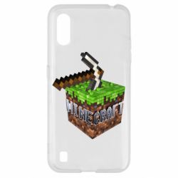 Чохол для Samsung A01 / M01 Minecraft Logo Сube - PrintSalon