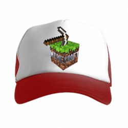 Кепка-тракер Minecraft Logo Сube - PrintSalon