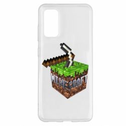 Чохол для Samsung S20 Minecraft Logo Сube - PrintSalon