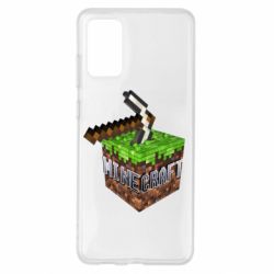 Чохол для Samsung S20+ Minecraft Logo Сube - PrintSalon