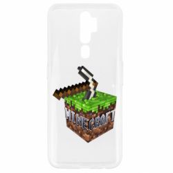 Чохол для Oppo A5/A9 2020 Minecraft Logo Сube - PrintSalon