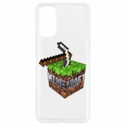 Чохол для Oppo Reno 4Minecraft Logo Сube - PrintSalon