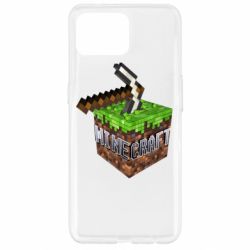 Чехол для Oppo Reno 4 Lite Minecraft Logo Сube