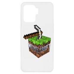 Чохол для Oppo Reno 5 Lite Minecraft Logo Сube - PrintSalon