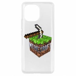 Чохол для Xiaomi Mi11 Minecraft Logo Сube - PrintSalon