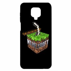 Чохол для Xiaomi Redmi Note 9S / 9Pro / 9Pro Max Minecraft Logo Сube - PrintSalon