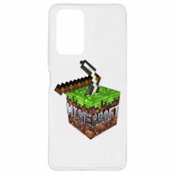 Чохол для Xiaomi Redmi Note 10 Pro Minecraft Logo Сube - PrintSalon