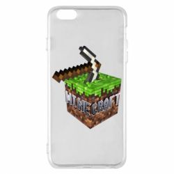 Чохол для iPhone 6 Plus/6S Plus Minecraft Logo Сube - PrintSalon