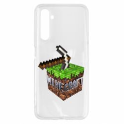 Чохол для Realme 6 Minecraft Logo Сube - PrintSalon