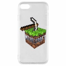 Чохол для iPhone 8 Minecraft Logo Сube - PrintSalon
