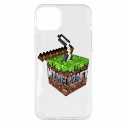 Чохол для iPhone 14 Plus Minecraft Logo Сube - PrintSalon