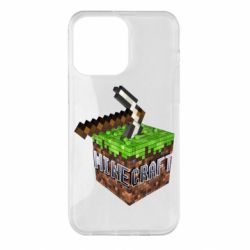 Чохол для iPhone 14 Pro Max Minecraft Logo Сube - PrintSalon