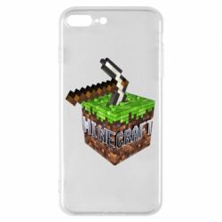 Чохол для iPhone 8 Plus Minecraft Logo Сube - PrintSalon