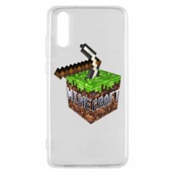 Чохол для Huawei P20 Minecraft Logo Сube - PrintSalon