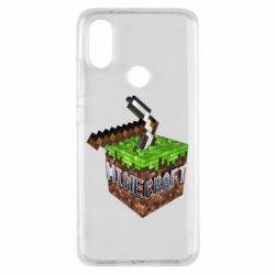 Чохол для Xiaomi Mi A2 Minecraft Logo Сube - PrintSalon
