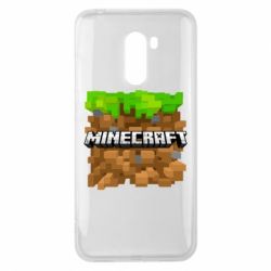 Чохол для Xiaomi Pocophone F1 Minecraft Main Logo - PrintSalon