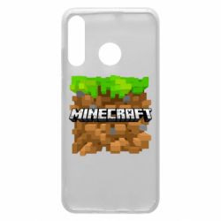 Чохол для Huawei P30 Lite Minecraft Main Logo - PrintSalon