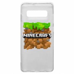 Чохол для Samsung S10+ Minecraft Main Logo - PrintSalon