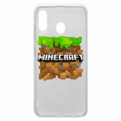 Чохол для Samsung A30 Minecraft Main Logo - PrintSalon