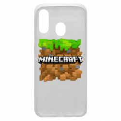 Чохол для Samsung A40 Minecraft Main Logo - PrintSalon