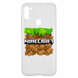 Чохол для Samsung A11 / M11 Minecraft Main Logo - PrintSalon