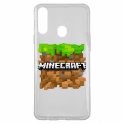 Чохол для Samsung A20s Minecraft Main Logo - PrintSalon