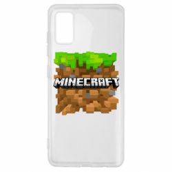 Чохол для Samsung A41 Minecraft Main Logo - PrintSalon