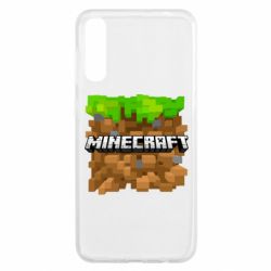 Чохол для Samsung A50 Minecraft Main Logo - PrintSalon