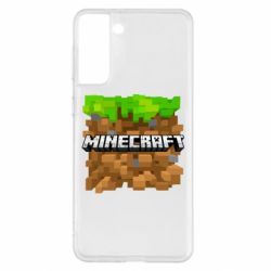 Чохол для Samsung S21+ Minecraft Main Logo - PrintSalon